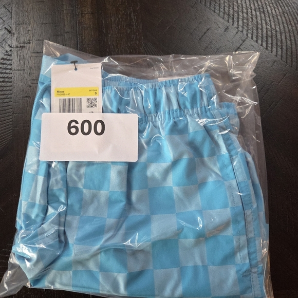 Nike Mens Blue Checkered Woven Shorts FN3098-447 Small New Athletic Gym Workout - Picture 10 of 10